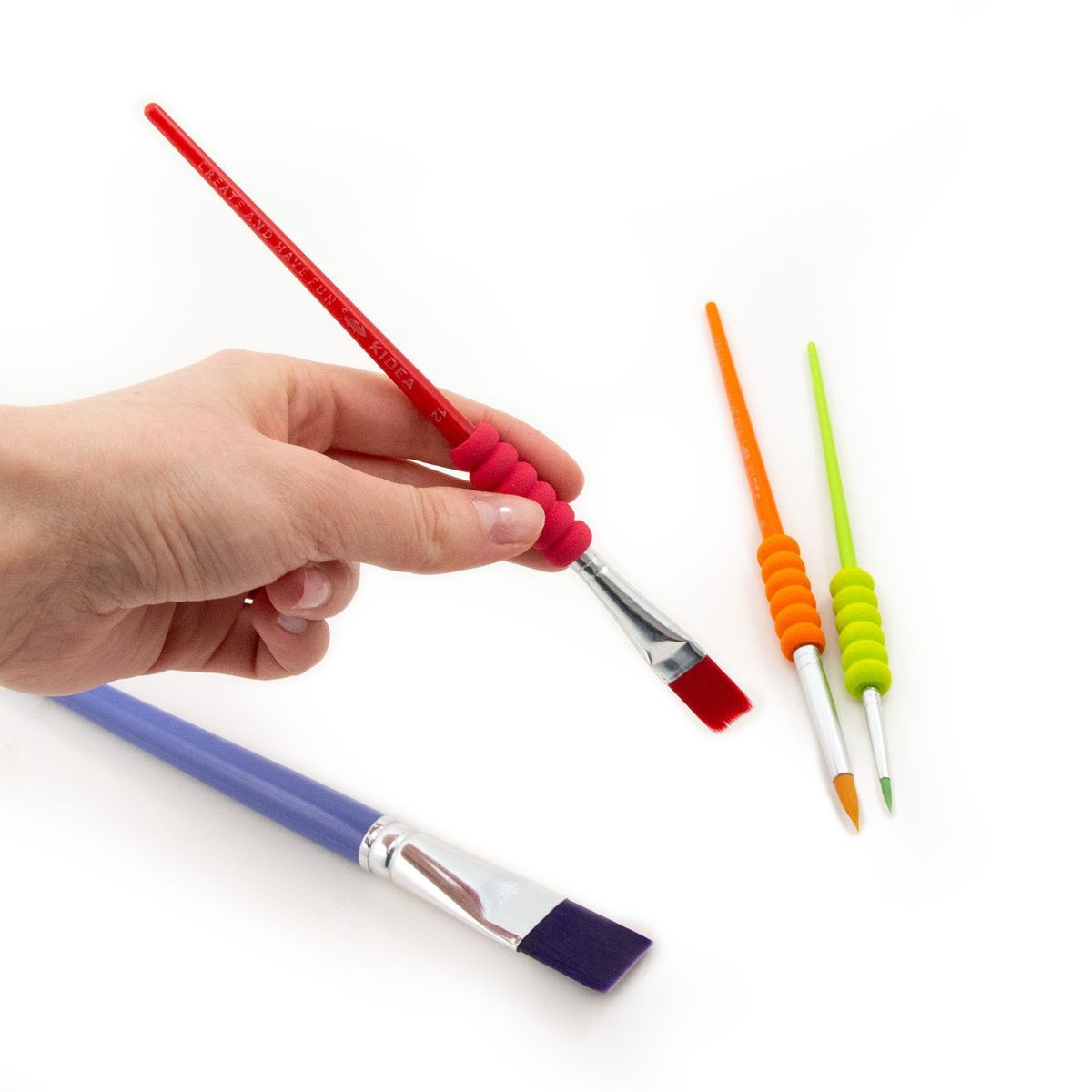 Pędzle ergonomiczne 4 szt.Kidea PE4KA Derform